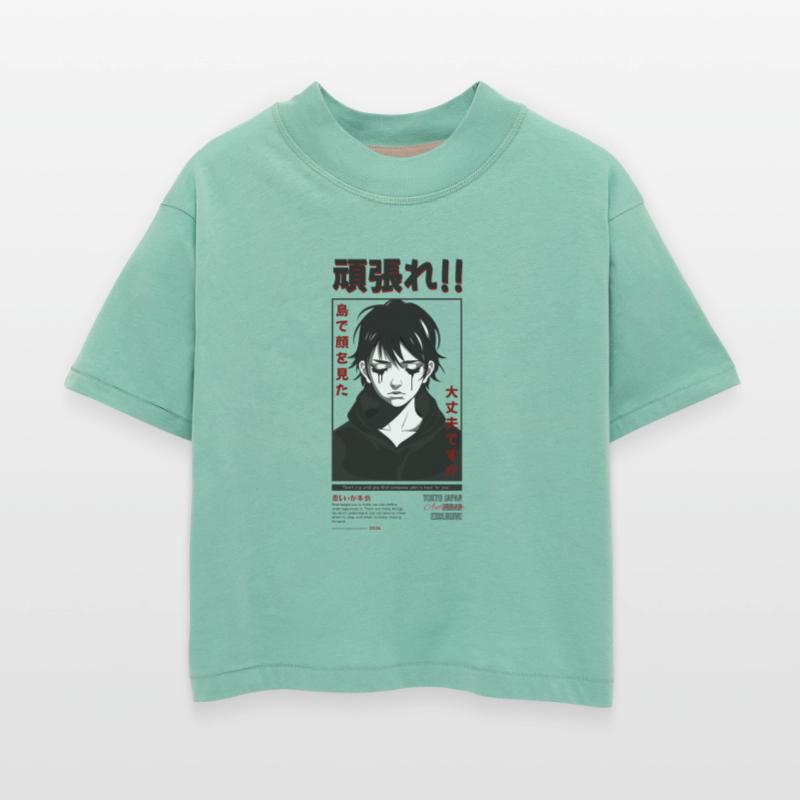 Anime Crying Face Streetwear Design