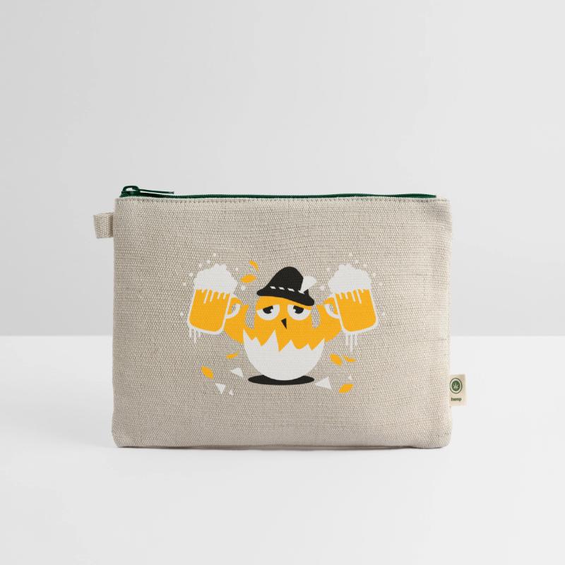 Bavarian chicken with two beer mugs