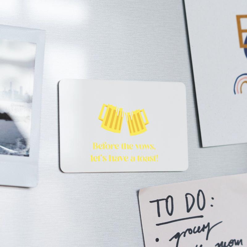 Before the vows let s have a toast Beer