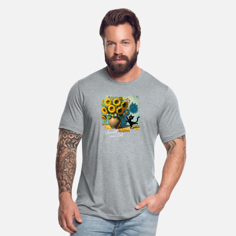 Black Cat Sunflowers Premium