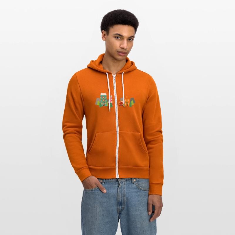 Christmas village Illustration, Festive atmosphere