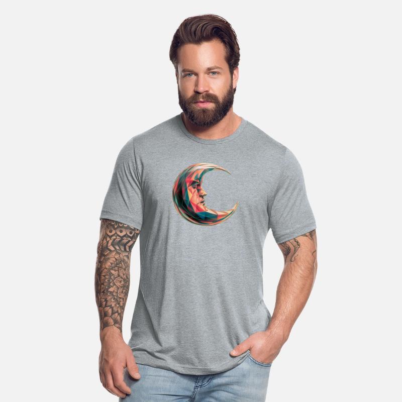 Colorful geometric moon