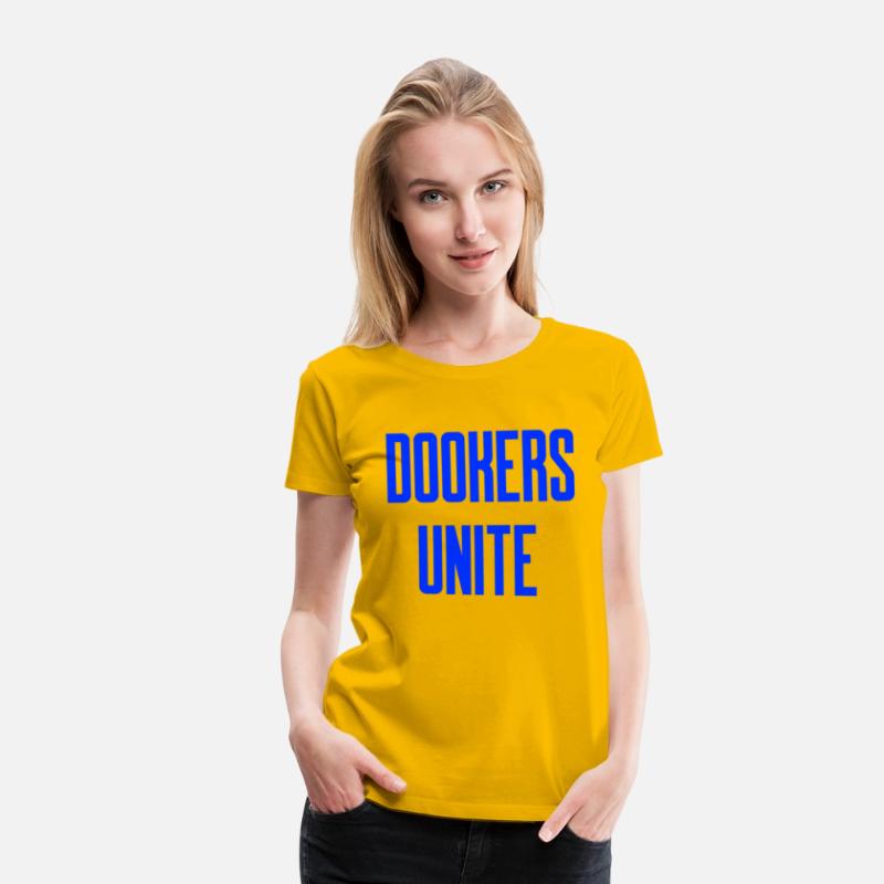 Dookers Unite Blue Text Wild Swimming Tees Long
