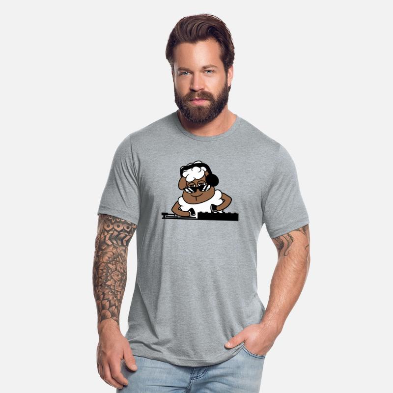 Funny Cool DJ Sheep Animal Mixing Music Party Club