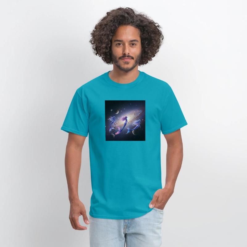 Galactic Mermaid Nebula T-Shirt