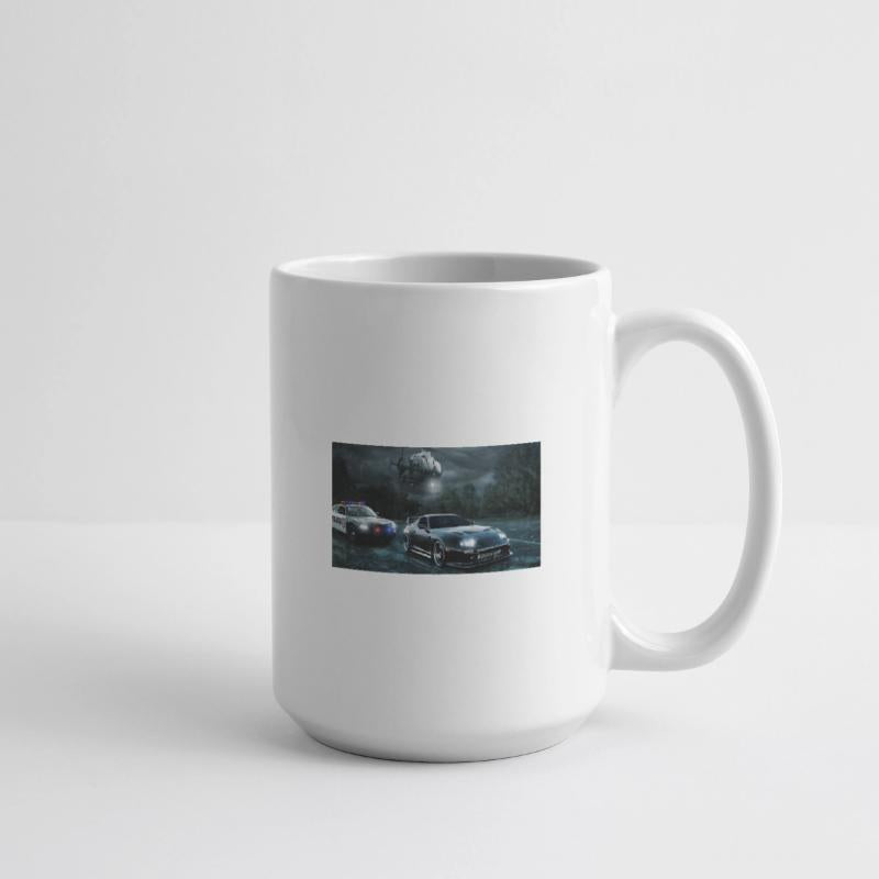 Night Chase with Speeding Sports Car