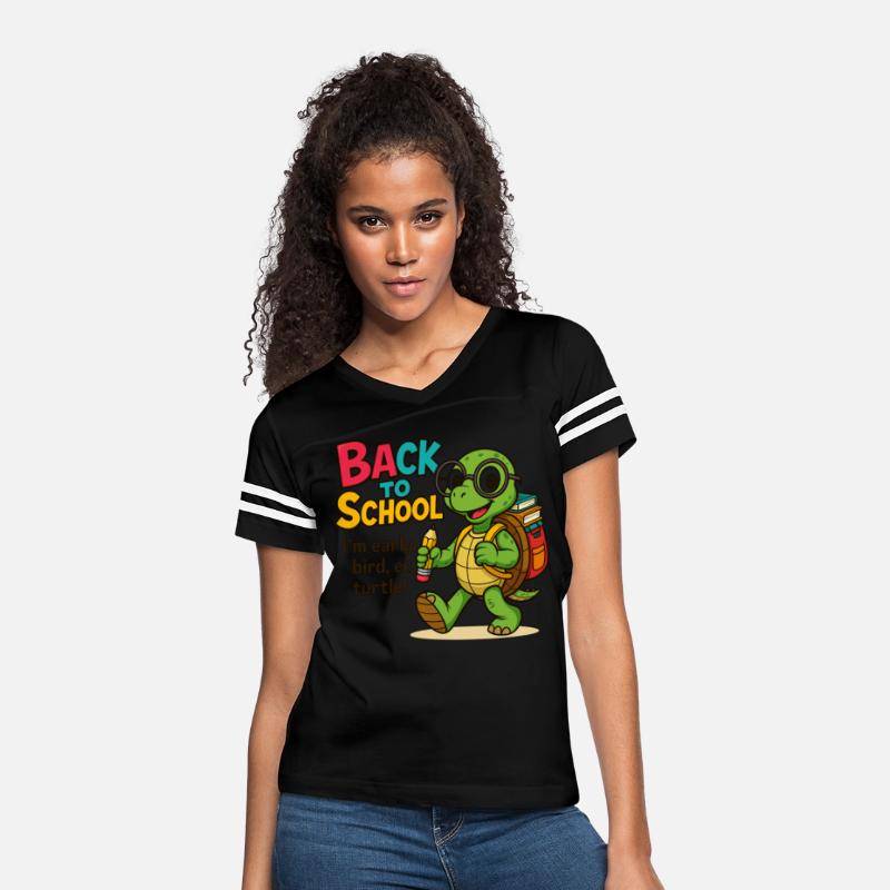 T-shirt for Back to School Turtle with Bag & Penci