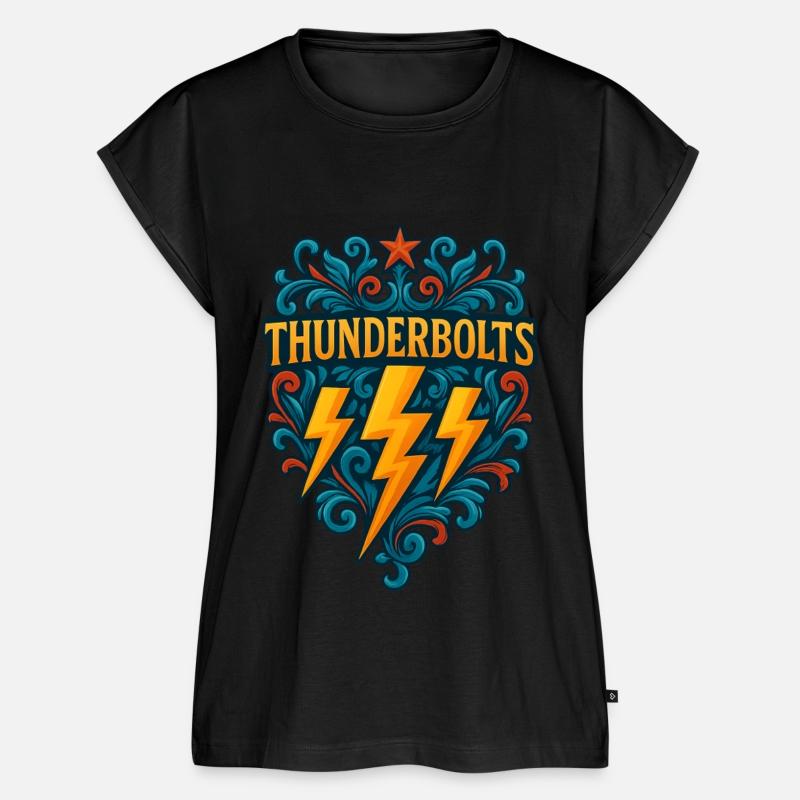 Thunderbolts Emblem – Bold Lightning Crest Graphic