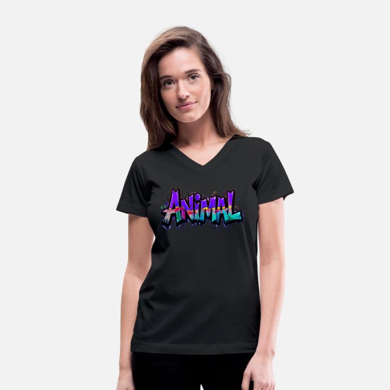 Wild Animal Graffiti Urban Jungle Street wear Tee