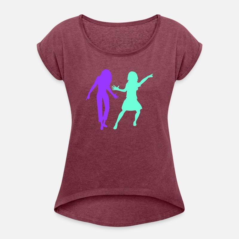 2 Party Women Couple Two Dance Friends Silhouette