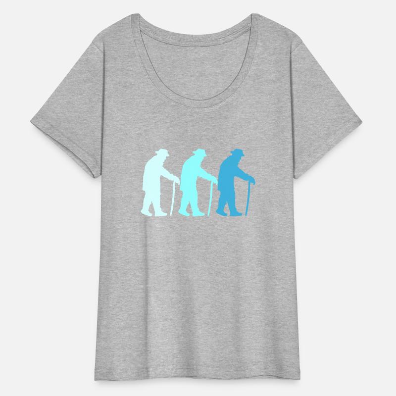 3 Grandpas Slowly Going Silhouette Three Friends