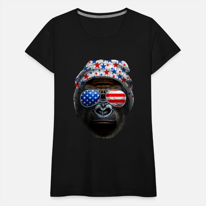 4th Of July Gorilla Lover USA American Flag