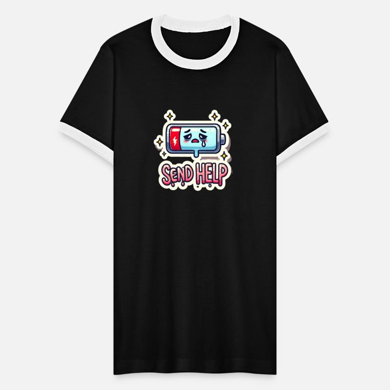 A Battery Icon at 1% with "Send Help"