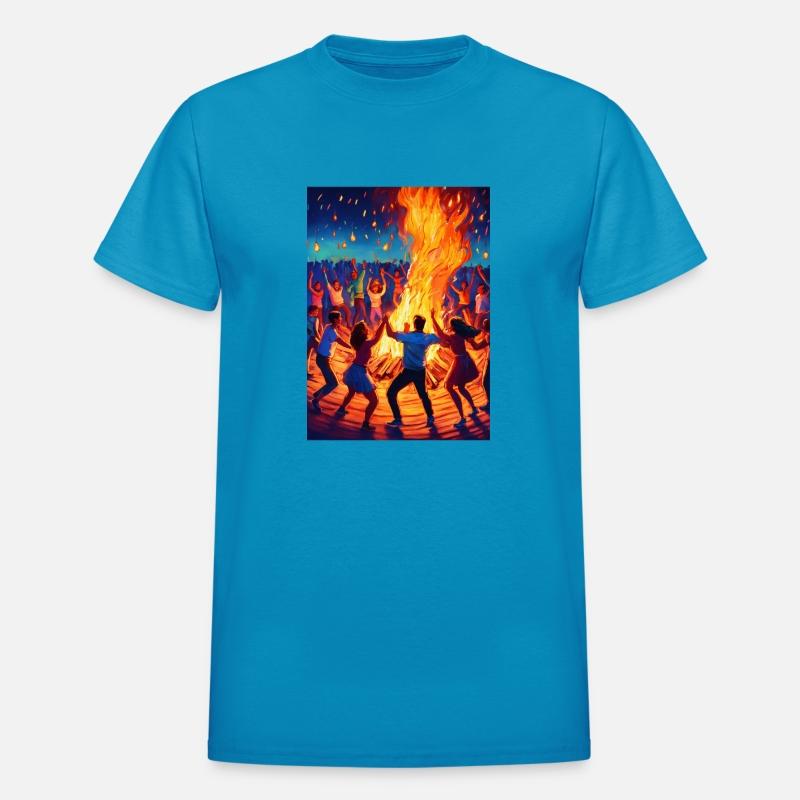 A hand drawn painting dancing art