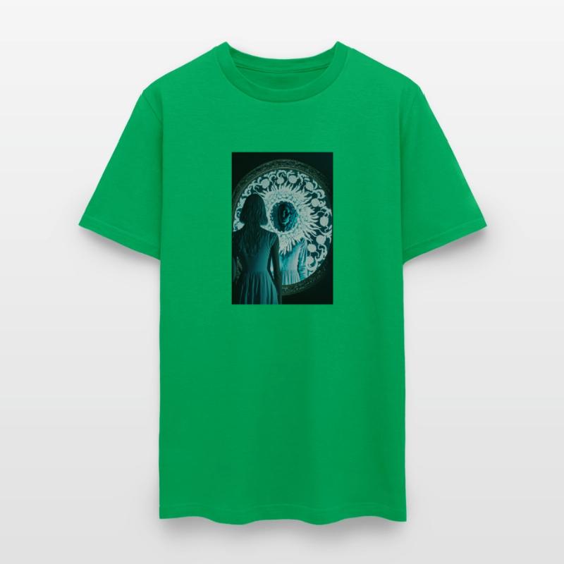 A woman that is standing in front of a mirror