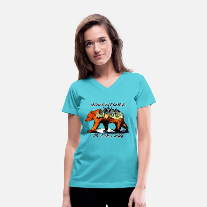 Adventure Is Calling - Bear Camping Woods Mountain