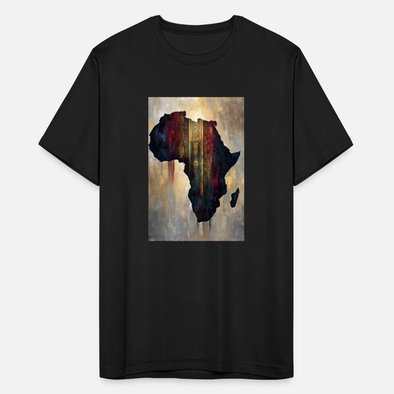 Africa Map Tribal Art Print
