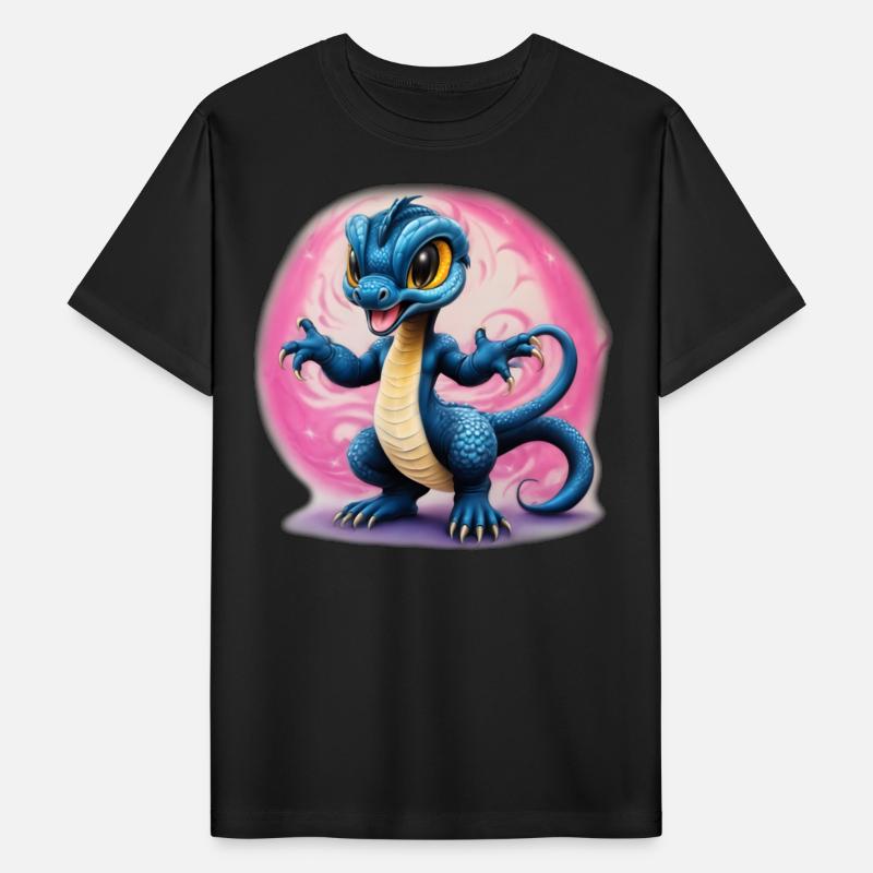 AI Airbrushed Cobra-Lizard Cartoon