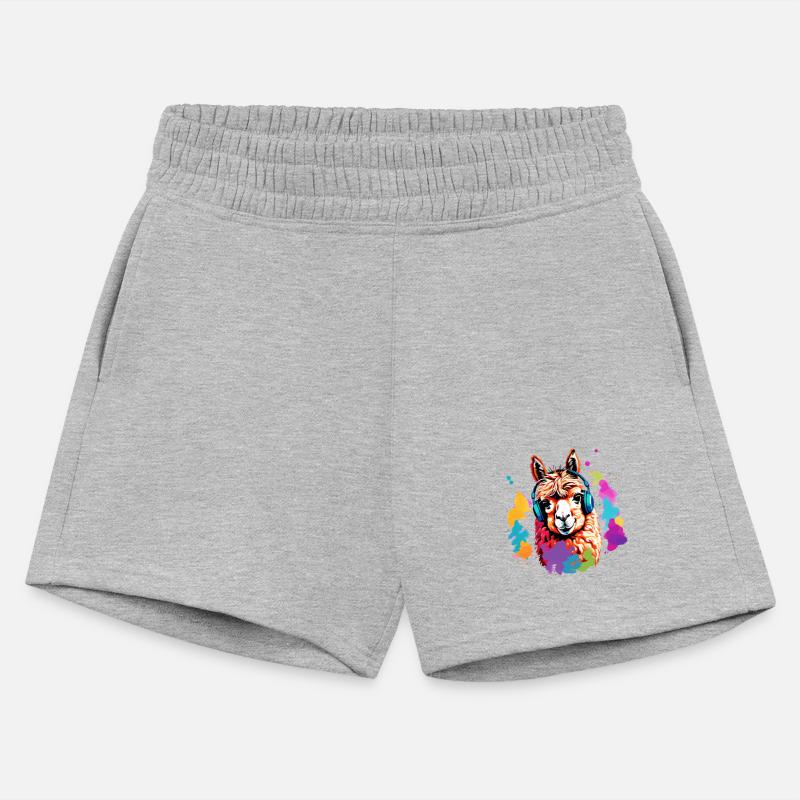 Alpaca in headphones