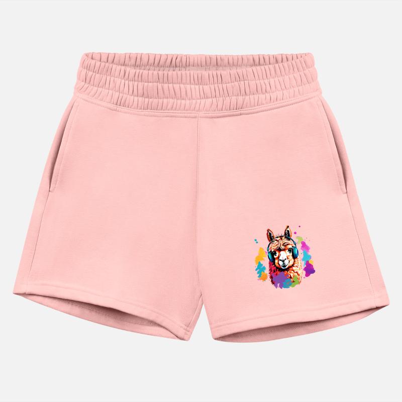 Alpaca in headphones