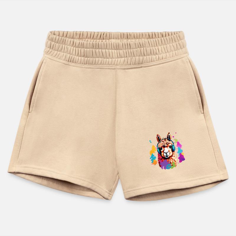 Alpaca in headphones