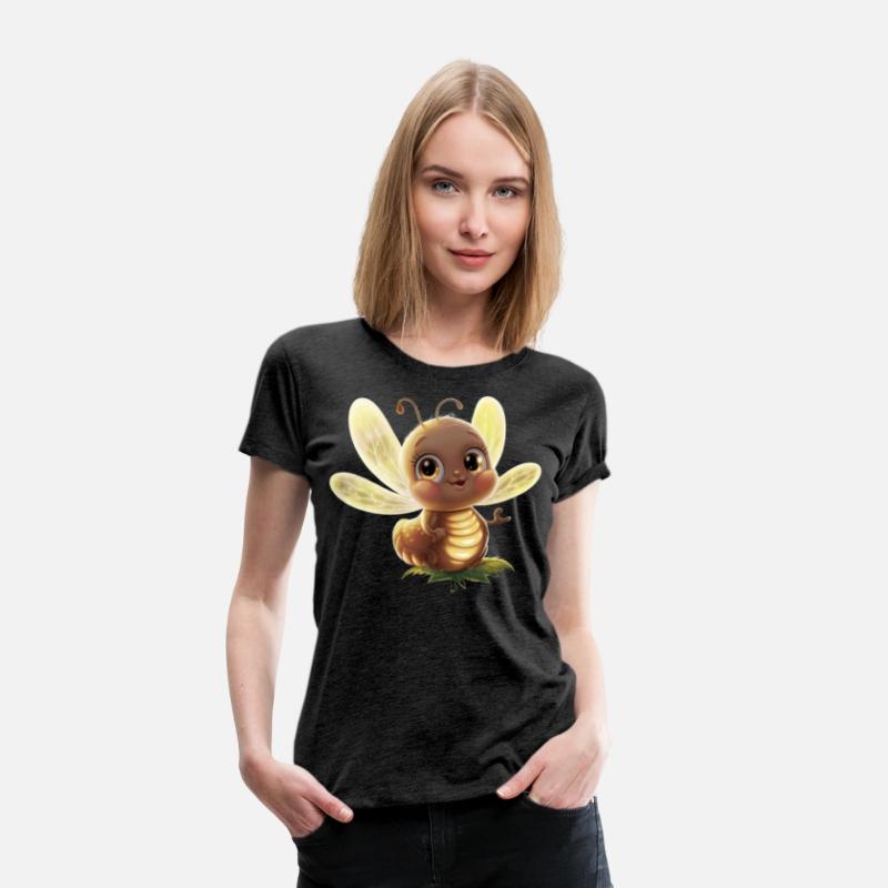 an adorable glowing firefly