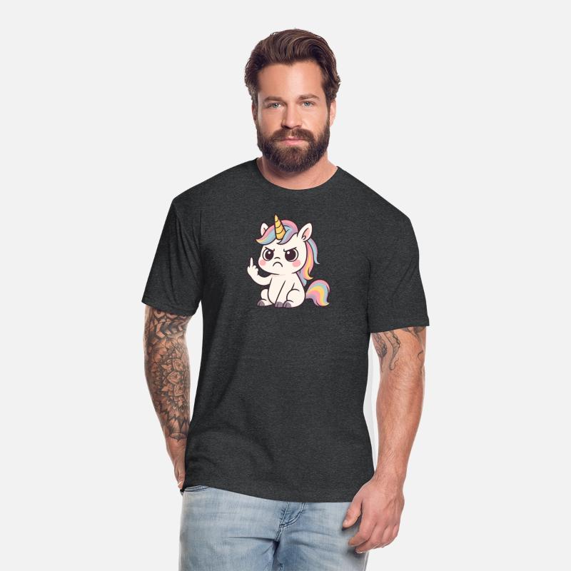 Angry Unicorn Flipping Off – Funny Cute Rebel Shir