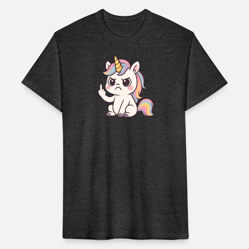 Angry Unicorn Flipping Off – Funny Cute Rebel Shir
