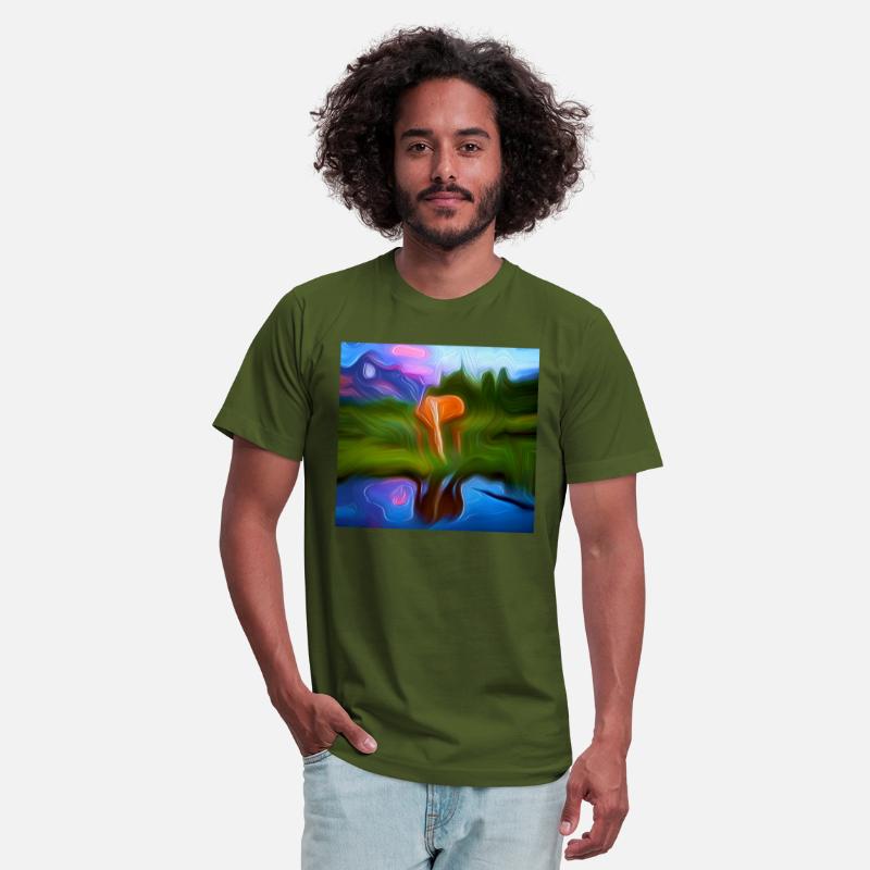 animal and lake digital art abstract painting