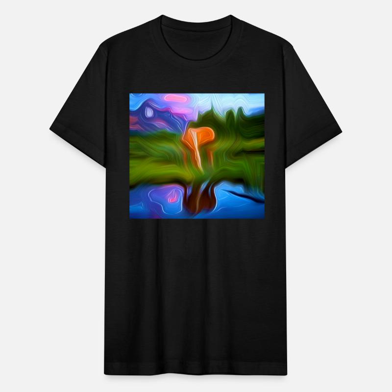 animal and lake digital art abstract painting