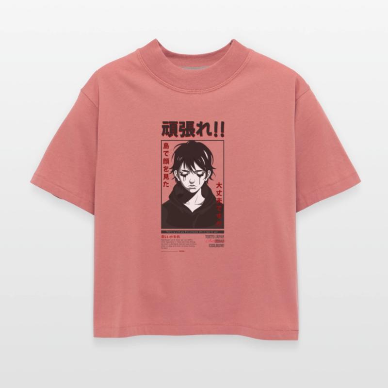 Anime Crying Face Streetwear Design