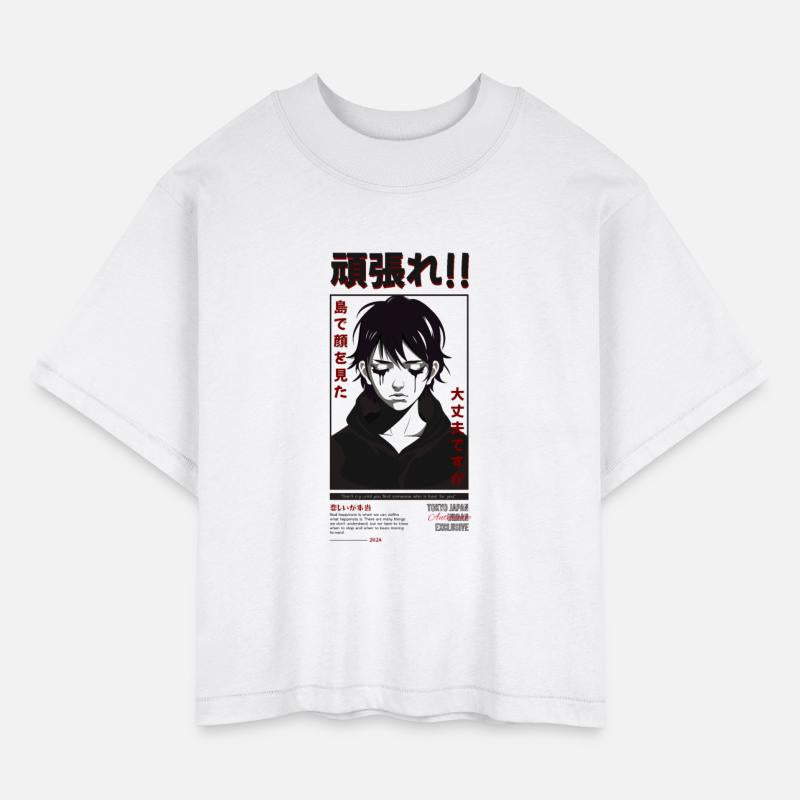 Anime Crying Face Streetwear Design