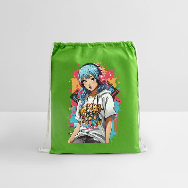 Anime kawaii girl urban style