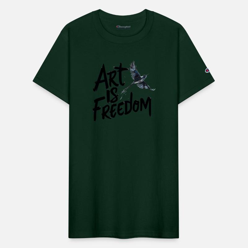 Art is Freedom Flying Bird graphic tee
