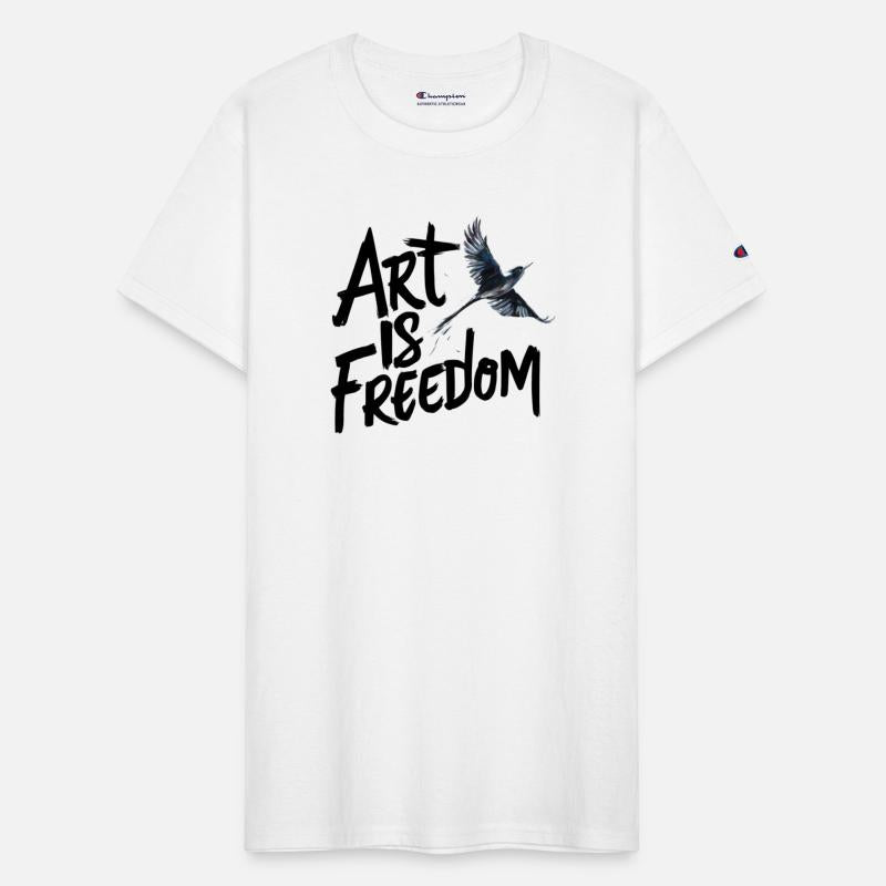 Art is Freedom Flying Bird graphic tee