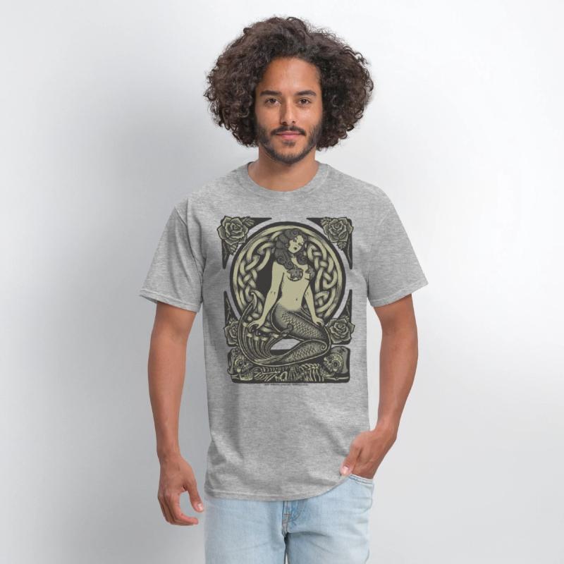 Art Nouveau Vintage Pinup Mermaid