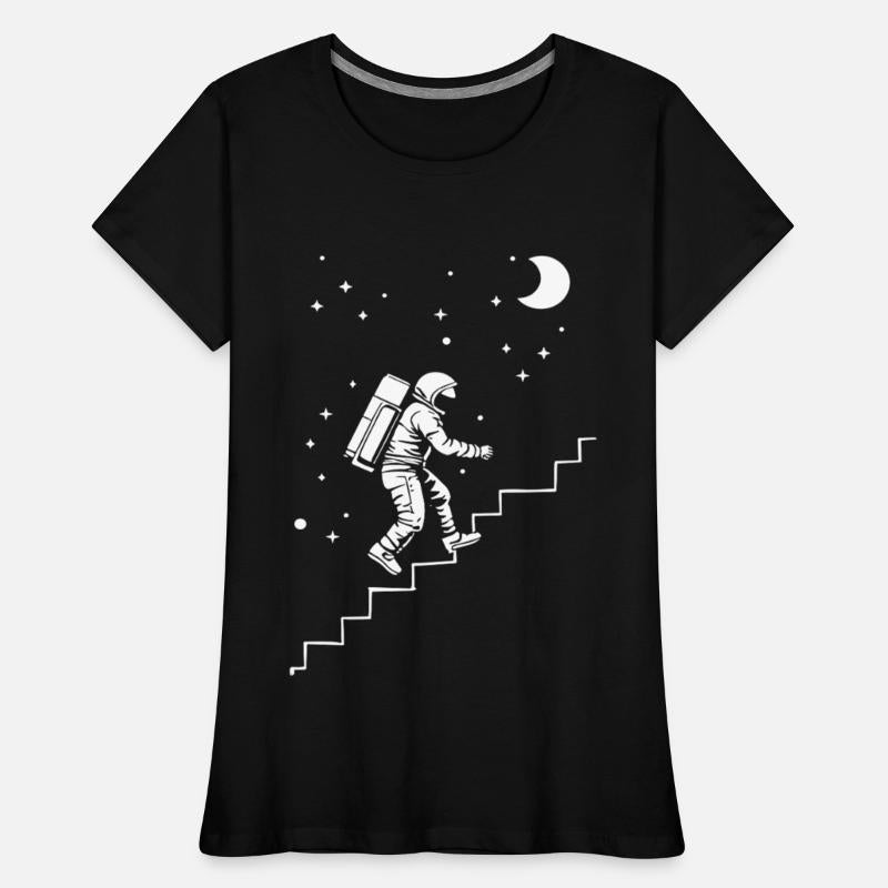 Astronaut on the stairs space style