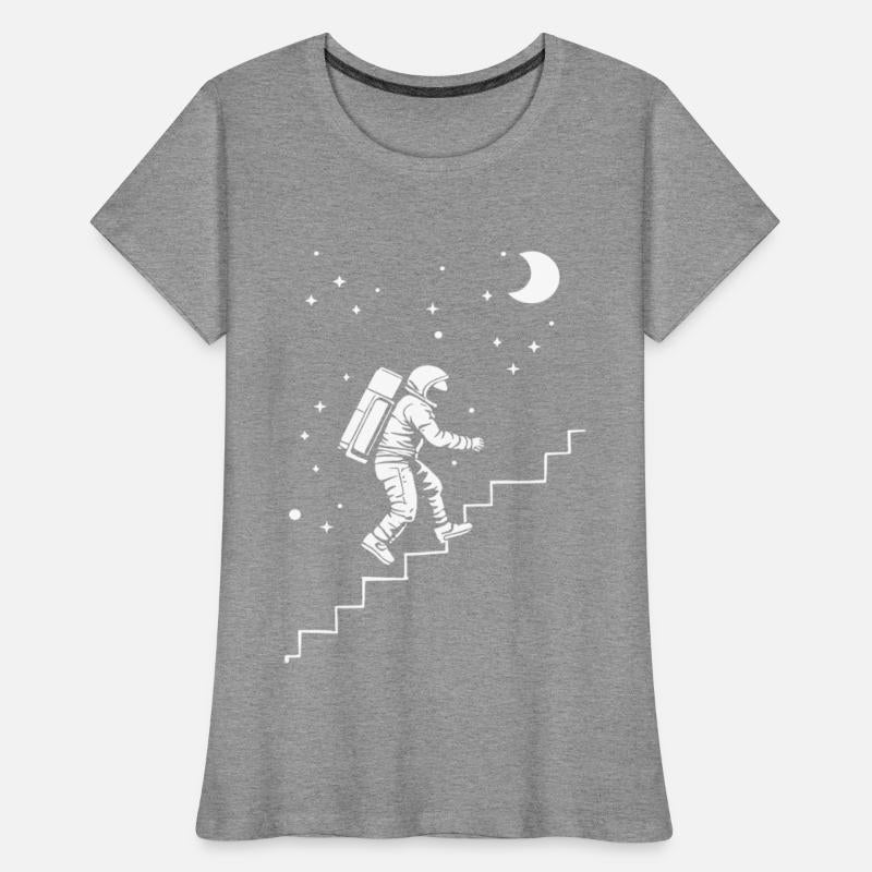 Astronaut on the stairs space style