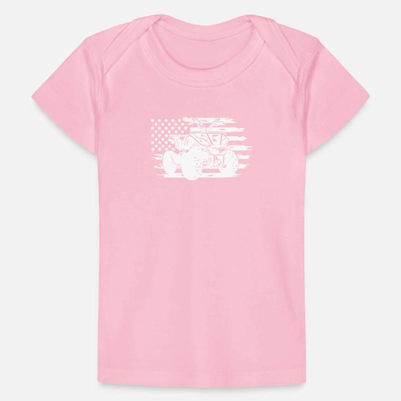 ATV American Flag Distressed White