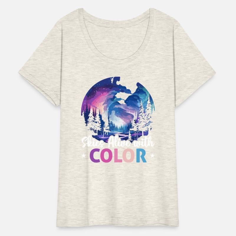 Aurora Borealis Dark Sky Nature Light Display