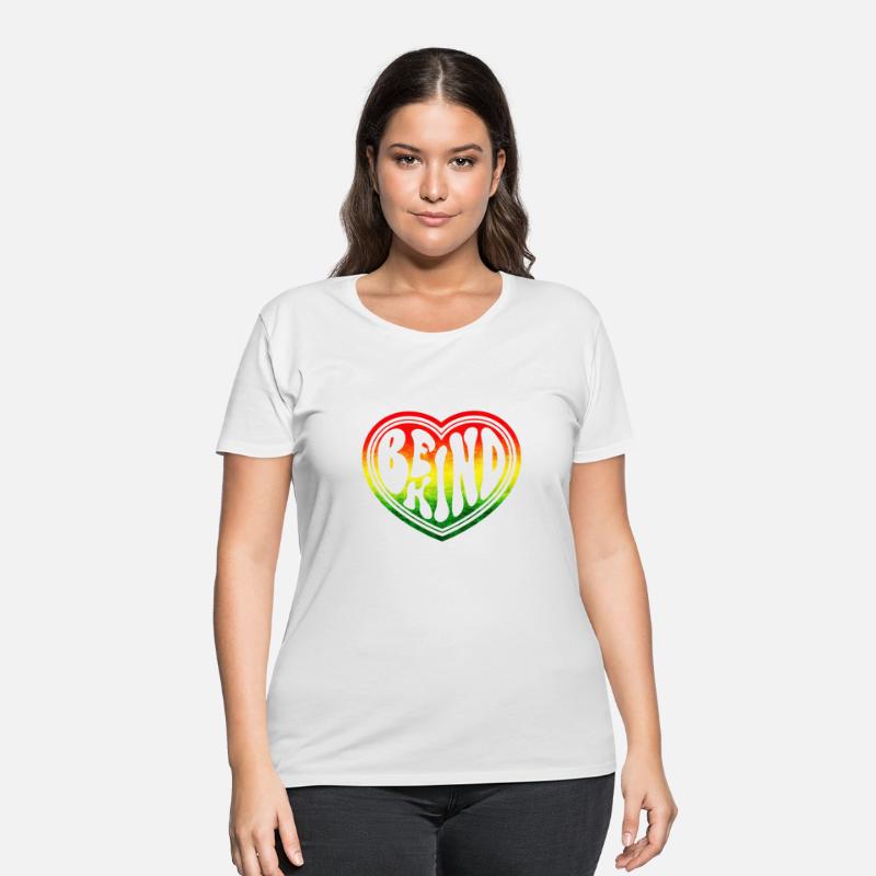 Be Kind Rasta Ombre Groovy Heart