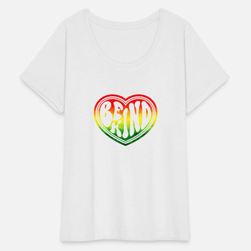 Be Kind Rasta Ombre Groovy Heart