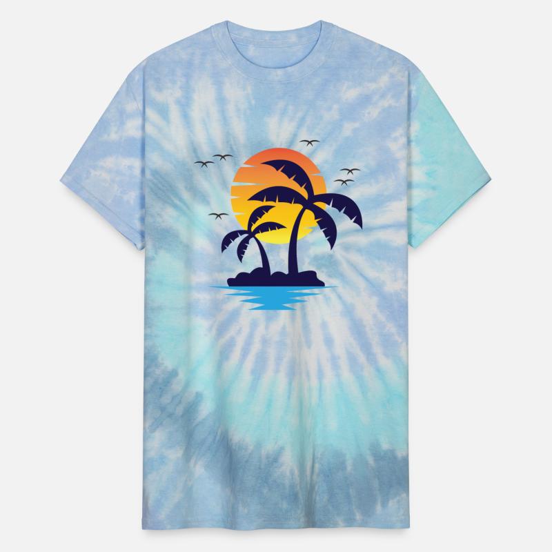 Beach, sunset, vintage, Retro, vacation