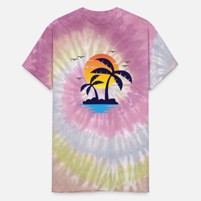 Beach, sunset, vintage, Retro, vacation