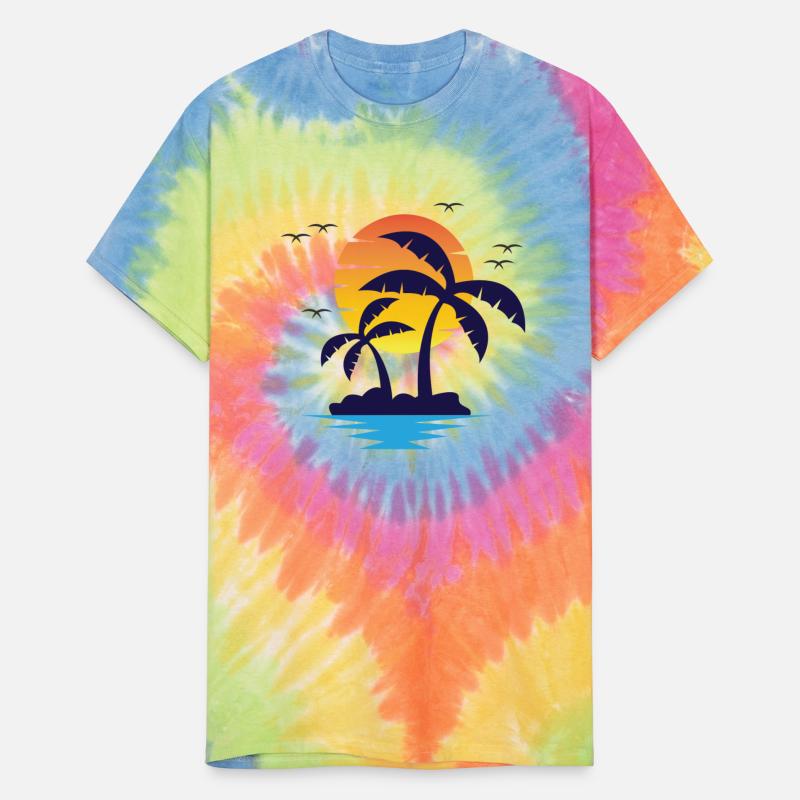 Beach, sunset, vintage, Retro, vacation