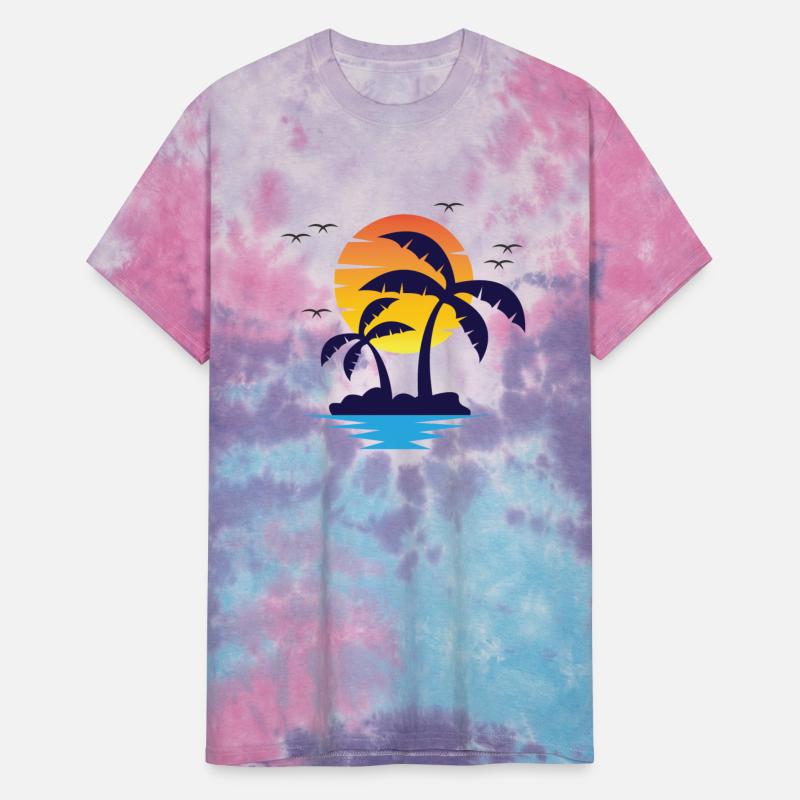 Beach, sunset, vintage, Retro, vacation