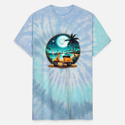 Beach Travel with Palm Trees in the night