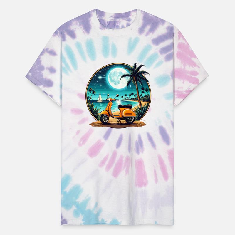 Beach Travel with Palm Trees in the night