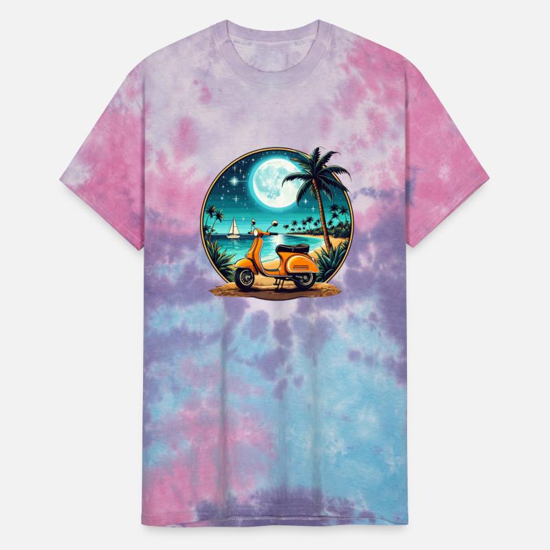 Beach Travel with Palm Trees in the night