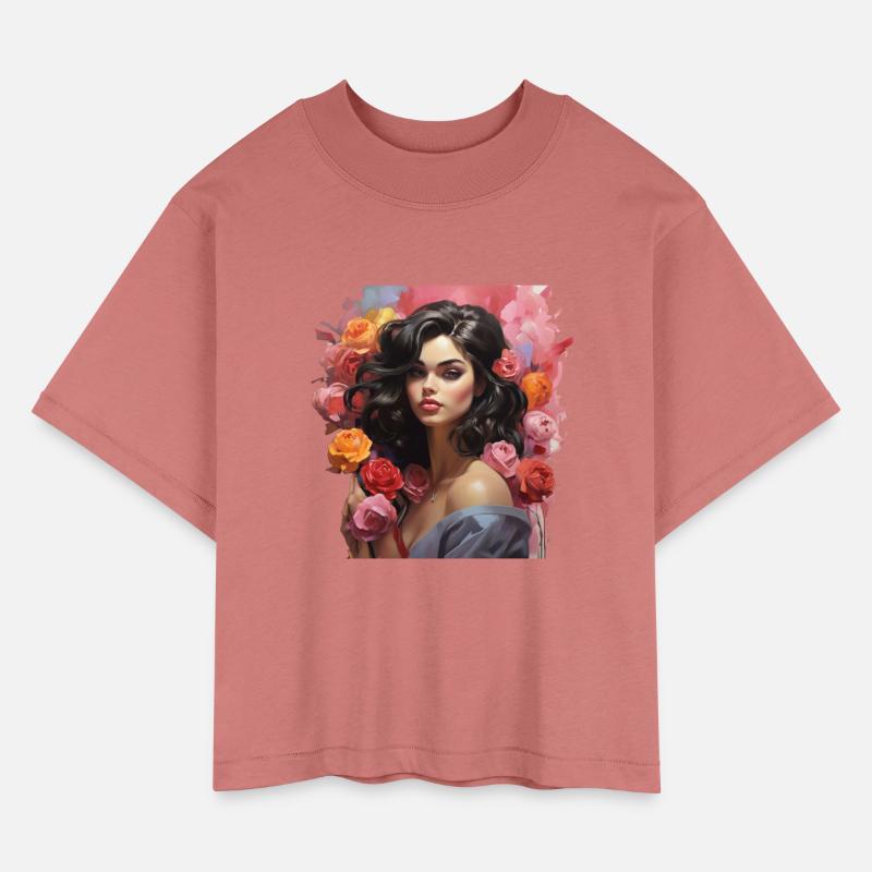 beautiful girl with rose